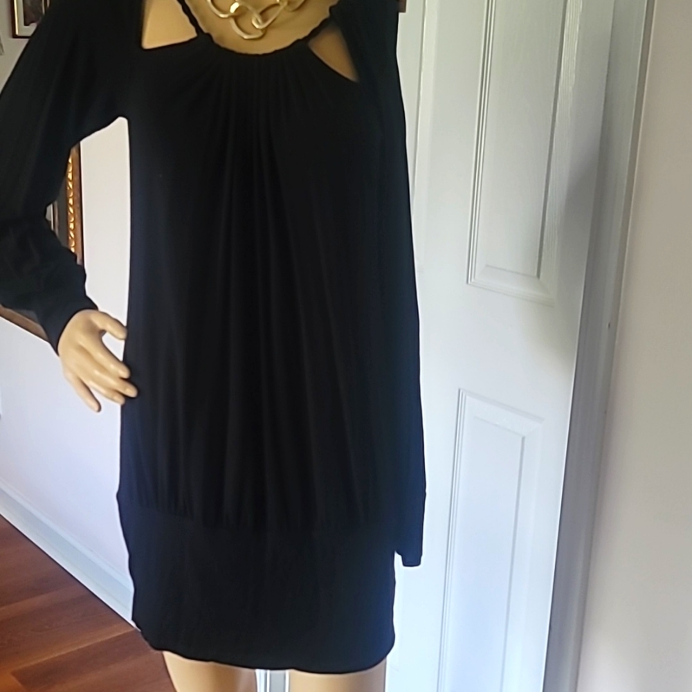 Black mini dress Renuar tag removed sz Large